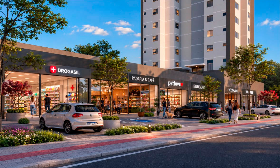 Evidence, empreendimento comercial da CRIAR Desenvolvimento Imobiliário
