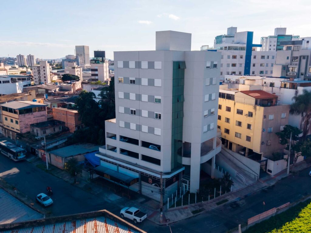 Detalhe arquitetônico do Sinhá Maria empreendimento residencial da CRIAR no bairro União