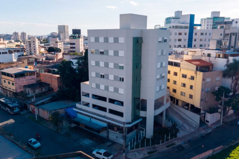 Detalhe arquitetônico do Sinhá Maria empreendimento residencial da CRIAR no bairro União